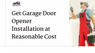 Manassas’s Top Garage Door Company|Get Garage Door Opener Installation