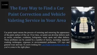 the easy way to find a car paint correction