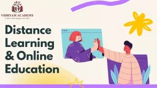 Distance Education & Online Learning Presentation