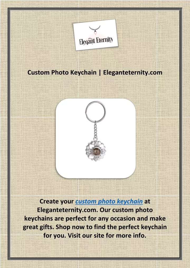 custom photo keychain eleganteternity com