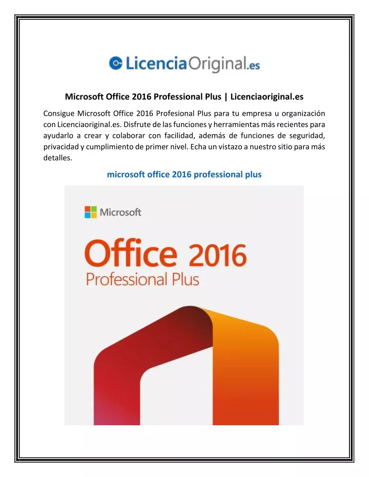 microsoft office 2016 professional plus