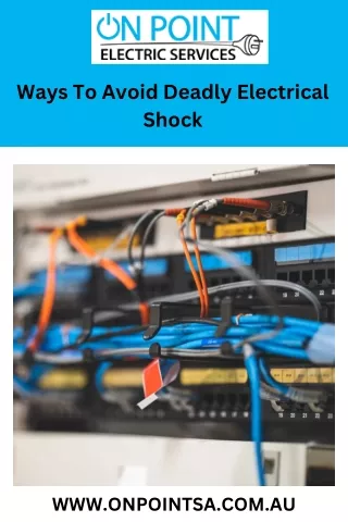 Ways To Avoid Deadly Electrical Shock