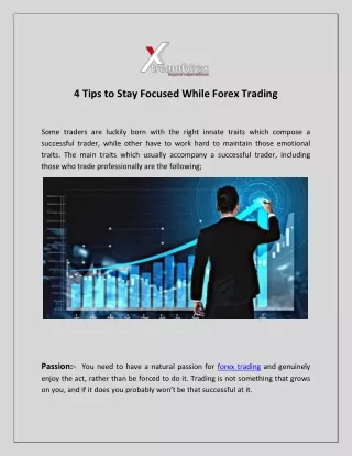 4 Tips to Stay Focused While Forex Trading