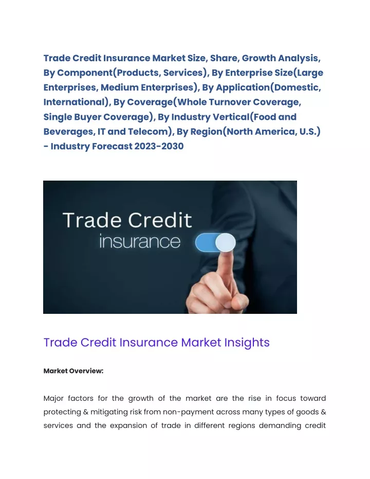 PPT - Trade credit insurance (1) PowerPoint Presentation, free download ...