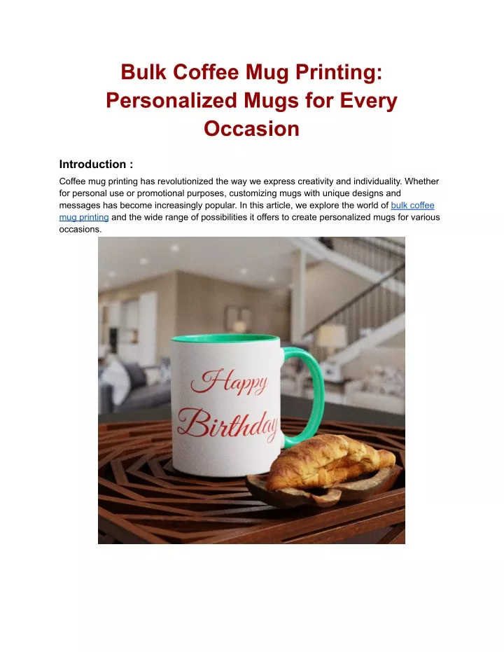 bulk coffee mug printing personalized mugs