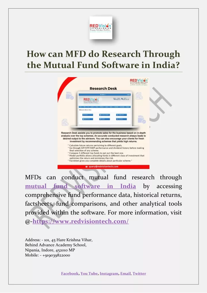 how can mfd do research through the mutual fund