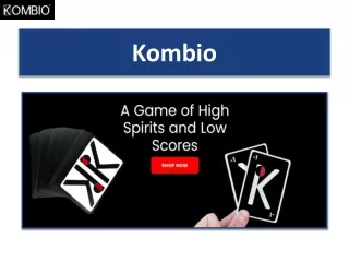 Buy Kombio Playing Cards and Experience Matchless Fun With Your Friends