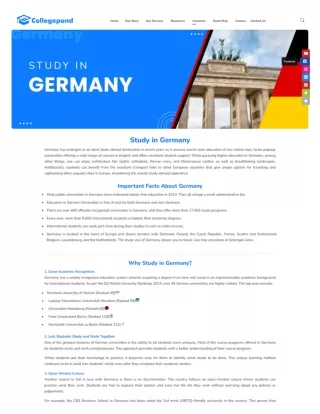 Study in Germany Colleges, Eligibility, Fees and Scholarships