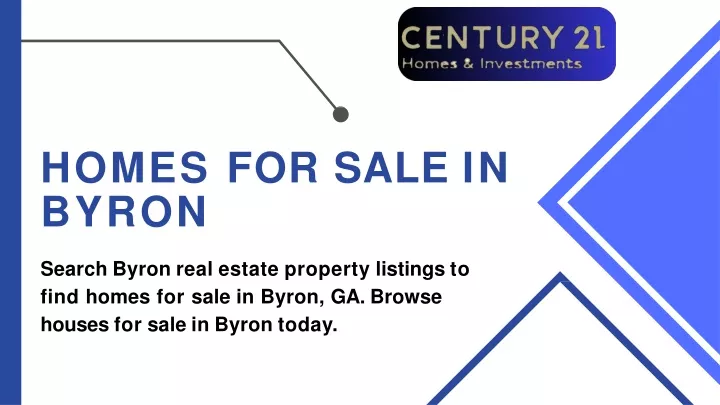 homes for sale in byron