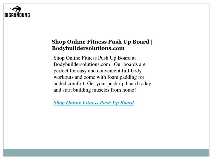shop online fitness push up board
