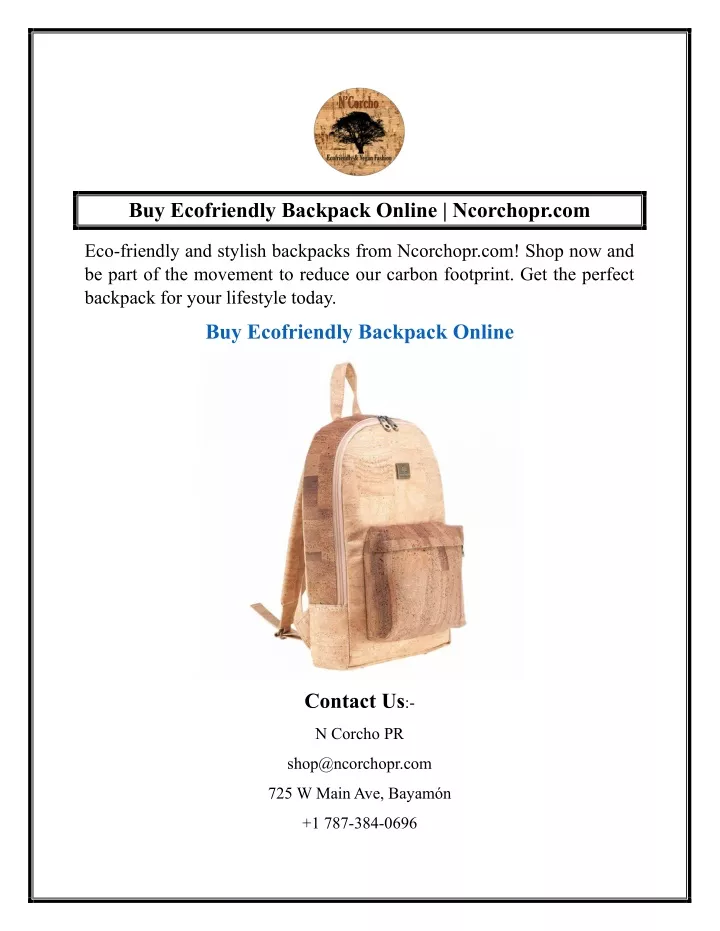 buy ecofriendly backpack online ncorchopr com