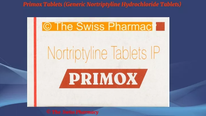 primox tablets generic nortriptyline