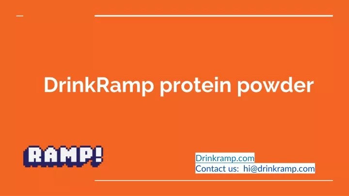 drinkramp protein powder