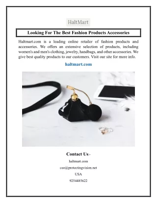 Looking For The Best Fashion Products Accessories