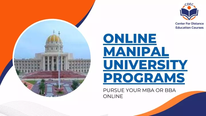 online manipal university programs pursue your