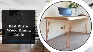 Best Rustic Wood Dining Table - www.mtkrusticwoodwork.co.uk