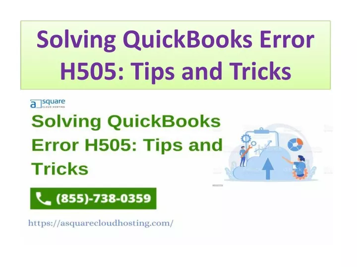 solving quickbooks error h505 tips and tricks