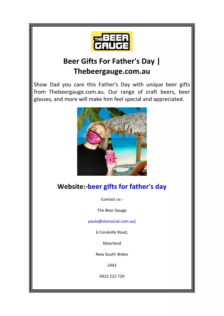 beer gifts for father s day thebeergauge com au