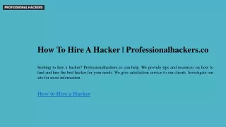 how to hire a hacker professionalhackers