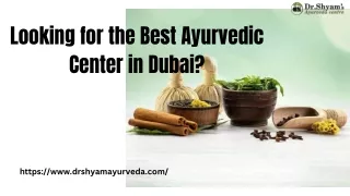 Looking for the Best Ayurvedic Center in Dubai