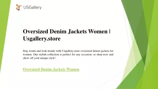 Oversized Denim Jackets Women  Usgallery.store