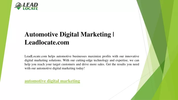 automotive digital marketing leadlocate