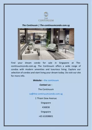 the continuum the continuumcondo com sg