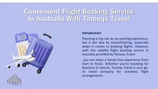 Flight Booking Service In Australia
