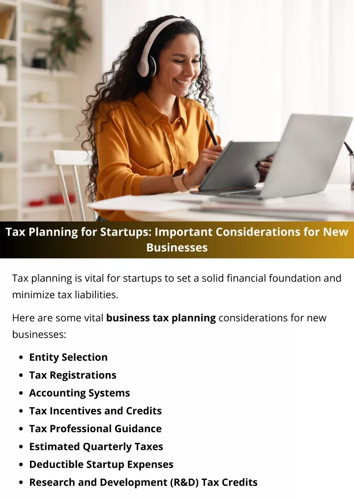 tax planning for startups important