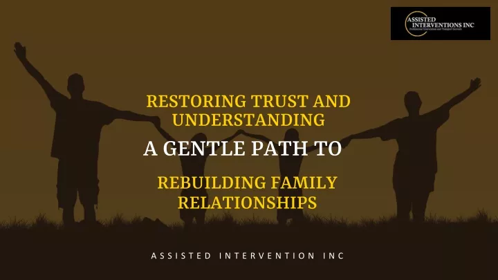 restoring trust and understanding