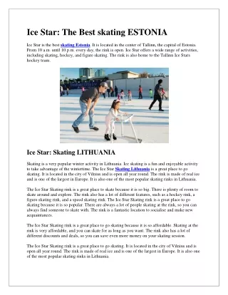 Ice Star: The Best skating ESTONIA