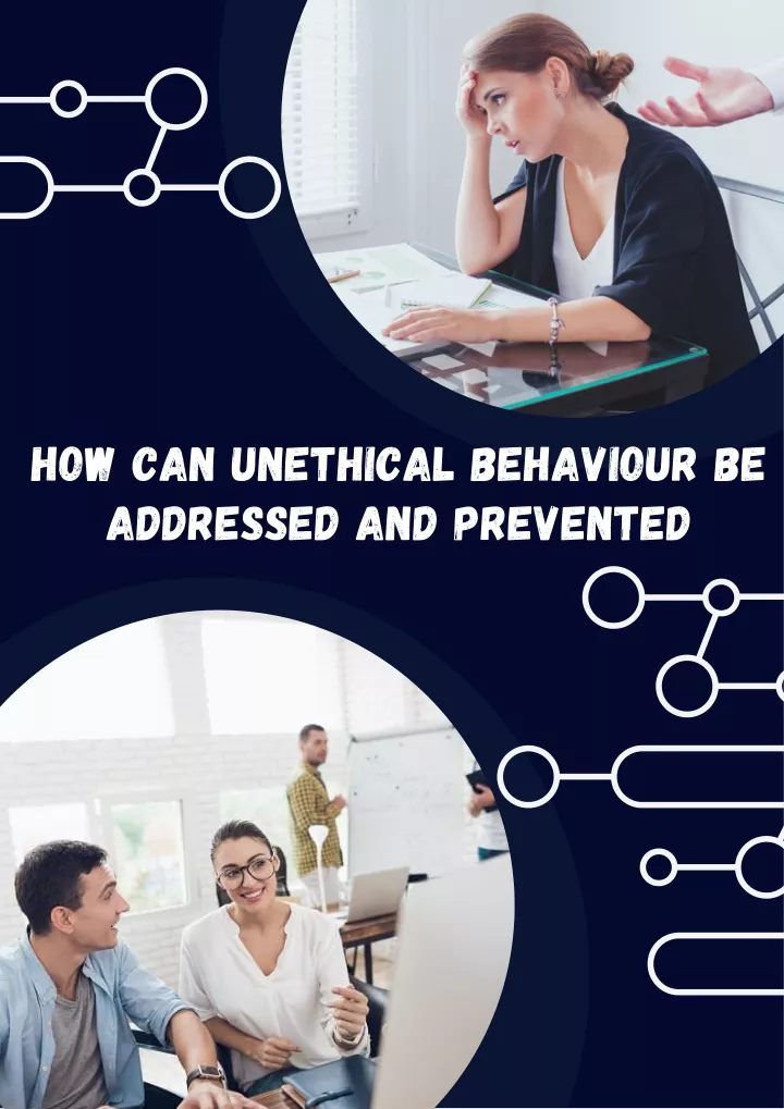 how can unethical behaviour be addressed