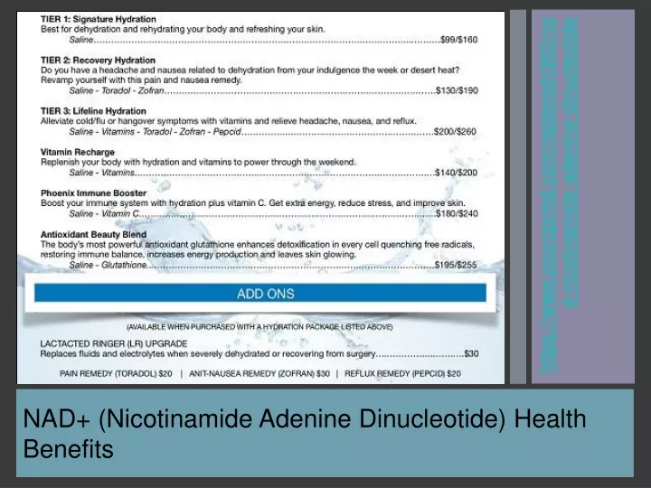 nad nicotinamide adenine dinucleotide health