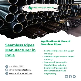 Seamless Pipes|Stainless Steel Welded Pipes|Stainless SteelERW Pipes|Shrikant St