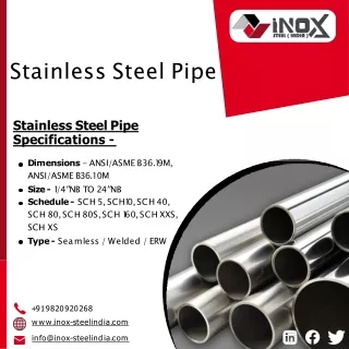 stainless steel pipe