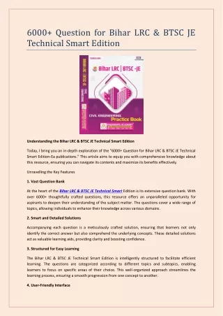 6000 question for bihar lrc btsc je technical