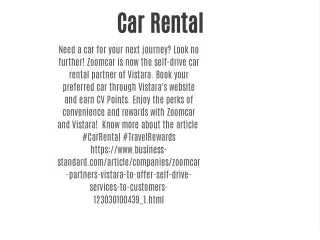 car rental
