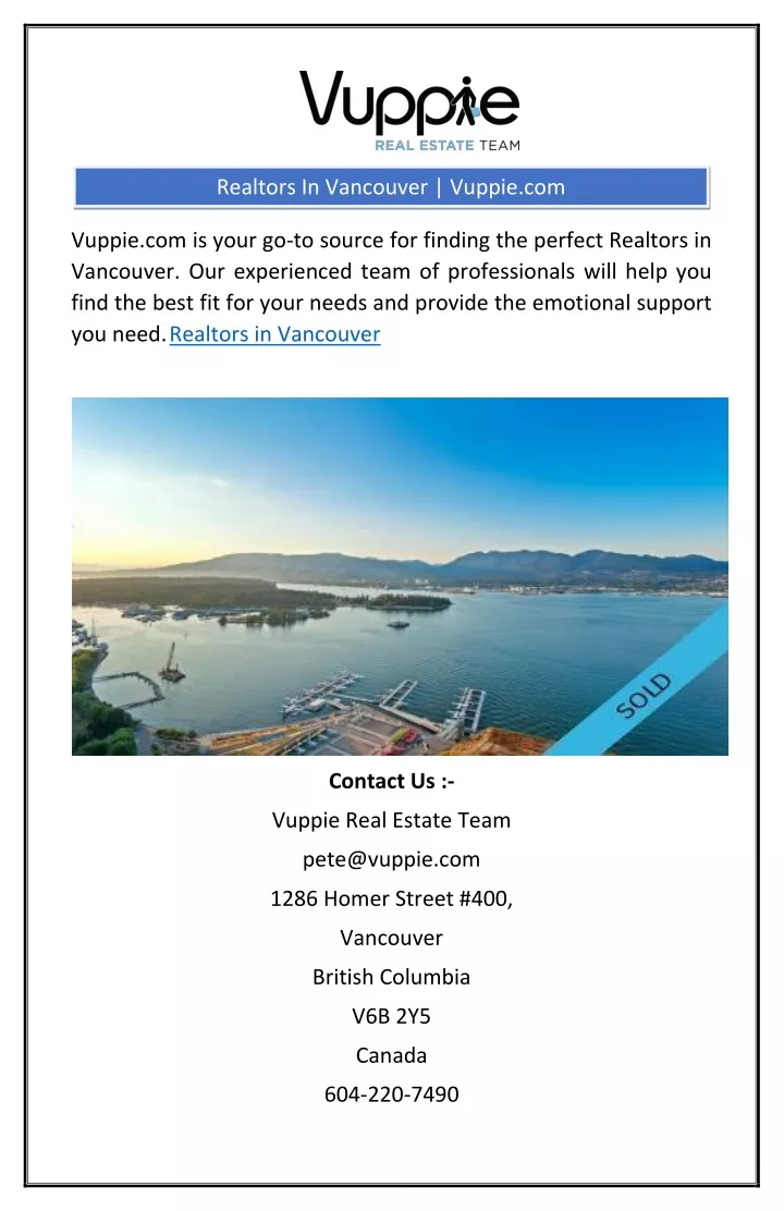 realtors in vancouver vuppie com