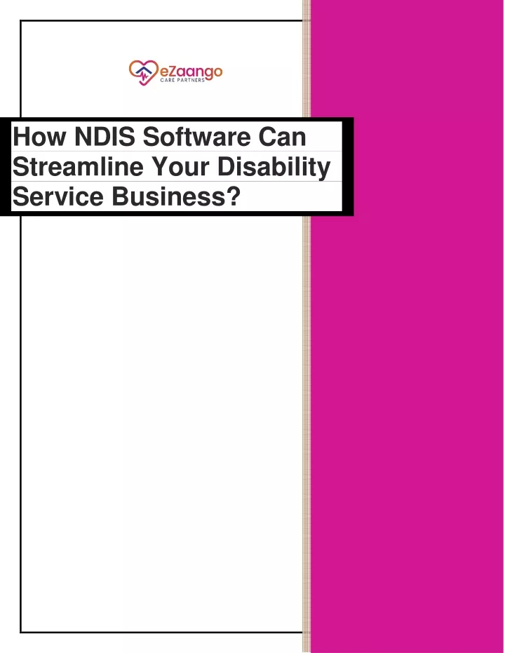 how ndis software can streamline your disability