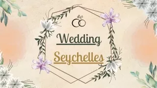 Wedding Seychelles