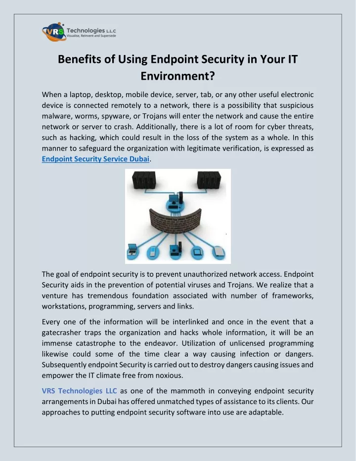 benefits of using endpoint security in your