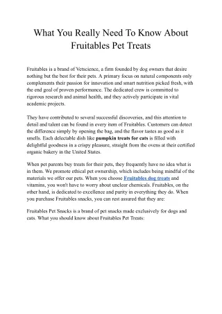what you really need to know about fruitables