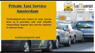 Private Taxi Service Amsterdam