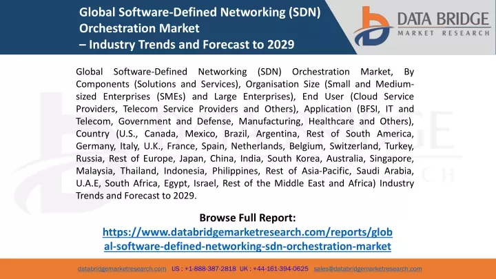 global software defined networking