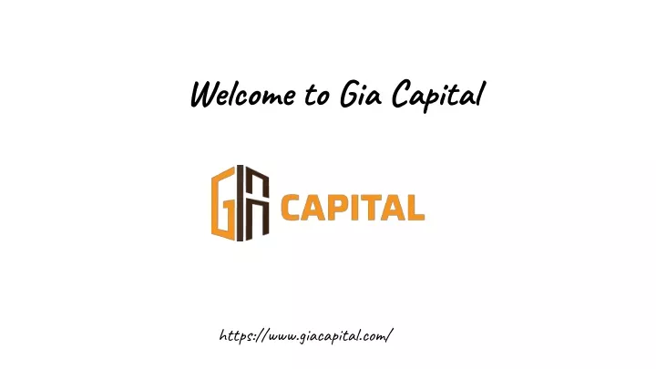 welcome to gia capital