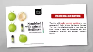 Tender Coconut Nutrition
