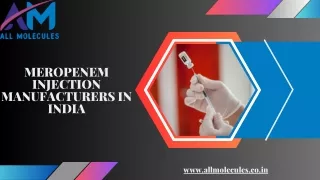 Meropenem Injection Manufacturers in India| All Molecules