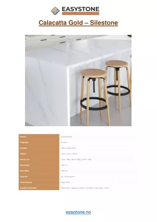 calacatta gold silestone