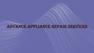 Advance Appliance Repair