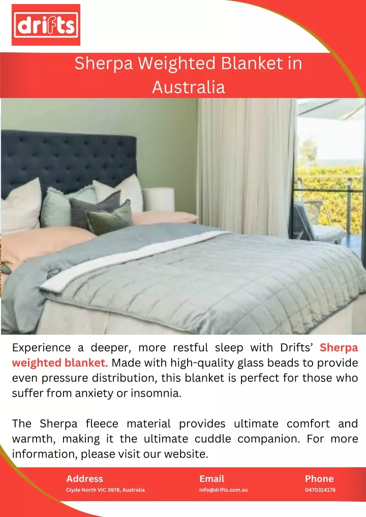 sherpa weighted blanket in australia